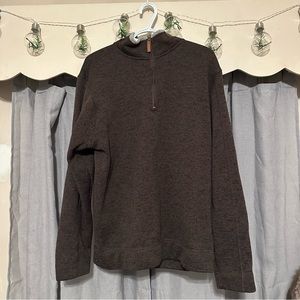 Brown Quarter Zip